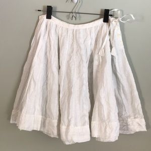 Ralph Lauren White Embroidered Skirt
